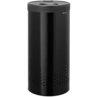 Brabantia Laundry Bin szennyestartó, hengeres, 35L, műanyag fedő, acél, sötétszürke