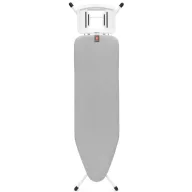   Brabantia vasalódeszka fix támasszal 124x38cm - B méret, fehér váz, metalizált szürke huzat