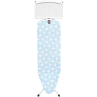  Brabantia vasalódeszka fix tálcával gőzállomásokhoz 124x38cm - B méret, fehér váz, PerfectFlow friss fuvallat huzat