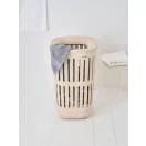 Brabantia Collect-It Laundry Basket magasított műanyag szennyestartó fedéllel, 55L, műanyag, világos bézs