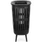 Brabantia Collect-It Laundry Basket Hi lábakon álló műanyag szennyestartó fedéllel, 55L, műanyag, fekete