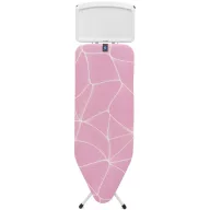Brabantia Ironing Board C széles vasalódeszka gőzállomás tálcával, 1240x450mm, acél, lila hullámok