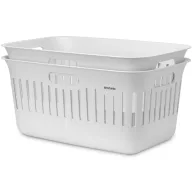   Brabantia Collect-It Laundry Basket szennyeskosár 2db-os szett, 40L, műanyag, fehér