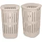 Brabantia Collect-It Laundry Basket magasított műanyag szennyestartó 2db-os szett, fedéllel, 55L, műanyag, világos bézs