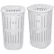 Brabantia Collect-It Laundry Basket magasított műanyag szennyestartó 2db-os szett, fedéllel, 55L, műanyag, fehér