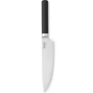   Brabantia Profile szakácskés, 19,5 cm r.m. acél penge, műanyag markolat, fekete