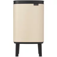   Brabantia Bo Waste Bin Hi felnyitható szemetes lábakon, 4L, acél, világos bézs