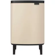   Brabantia Bo Waste Bin Hi felnyitható szemetes lábakon, 12L, acél, világos bézs