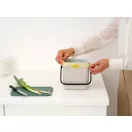 Brabantia Sort & Go konyhai szemetes felnyitható fedővel, 3L, világos bézs