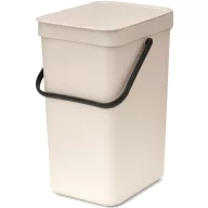 Brabantia Sort & Go Waste Bin konyhai szemetes, 12L, műanyag, világos bézs
