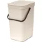 Brabantia Sort & Go Waste Bin konyhai szemetes, 12L, műanyag, világos bézs