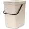 Brabantia Sort & Go Waste Bin konyhai szemetes, 25L, műanyag, világos bézs