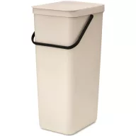 Brabantia Sort & Go Waste Bin konyhai szemetes, 40L, műanyag, világos bézs
