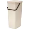 Brabantia Sort & Go Waste Bin konyhai szemetes, 40L, műanyag, világos bézs