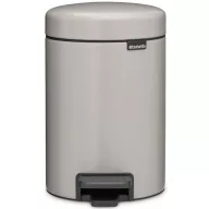   Brabantia NewIcon pedálos szemetes, lecsapódásgátló fedővel, 3L, acél, hamvasszürke