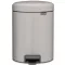 Brabantia NewIcon pedálos szemetes lecsapódásgátló fedővel, 5L, acél, hamvasszürke