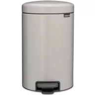   Brabantia NewIcon pedálos szemetes, lecsapódásgátló fedővel, 12L, acél, hamvasszürke