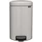 Brabantia NewIcon pedálos szemetes, lecsapódásgátló fedővel, 12L, acél, hamvasszürke