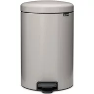   Brabantia NewIcon pedálos szemetes, lecsapódásgátló fedővel, 20L, acél, hamvasszürke