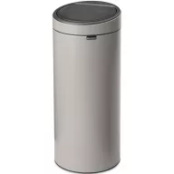   Brabantia Touch Bin New Soft-Touch nyomófedeles szemetes, 30L, acél, hamvasszürke