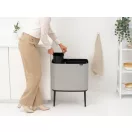 Brabantia Bo Touch Bin nyomófedeles szelektív kuka, 11+23L, acél, hamvasszürke