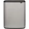Brabantia Bo Touch Bin nyomófedeles szelektív szemetes, 2x30L, acél, hamvasszürke