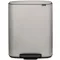 Brabantia Bo Pedal Bin pedálos szelektív kuka, 2x30L, acél, hamvasszürke