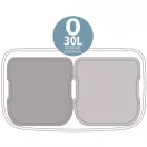 2x30L-es kapacitás.