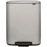  Brabantia Bo Pedal Bin pedálos szemetes, 60L, acél, hamvasszürke
