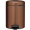 Brabantia NewIcon pedálos szemetes, lecsapódásgátló fedővel, 5L, acél, meleg tónusú bronz