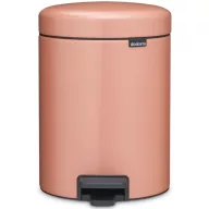  Brabantia NewIcon pedálos szemetes, lecsapódásgátló fedővel, 5L, acél, meleg tónusú vörösréz