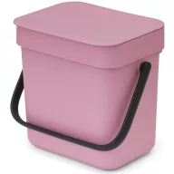   Brabantia Sort & Go konyhai szemetes felnyitható fedővel, 3L, rózsaszín-lila