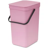   Brabantia Sort & Go konyhai szemetes felnyitható fedővel, 12L, rózsaszín-lila