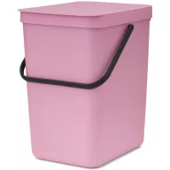   Brabantia Sort & Go konyhai szemetes felnyitható fedővel, 25L, rózsaszín-lila