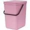 Brabantia Sort & Go konyhai szemetes felnyitható fedővel, 25L, rózsaszín-lila