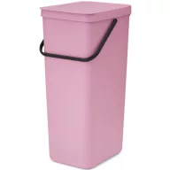   Brabantia Sort & Go konyhai szemetes felnyitható fedővel, 40L, rózsaszín-lila