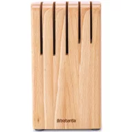   Brabantia Profile konyhai késtartó blokk 5 kés számára, bükkfa