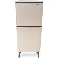   Brabantia SortUp Recycle Bin Hi 2 szintes szelektív szemetes torony, 10+10+25L, műanyag, világos bézs