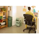 Brabantia Sort & Go Stackable Waste Bin halmozható hulladékgyűjtő felnyitható fedővel, 20L, platinazöld