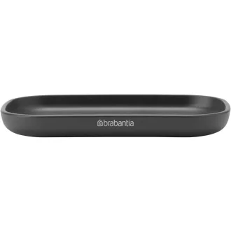   Brabantia ReNew szappantartó bordázott tálcával, műanyag, sötétszürke