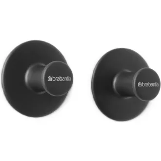   Brabantia ReNew egyágú törölköző fogas, 2db-os csomag, műanyag, sötétszürke