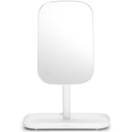   Brabantia ReNew álló piperetükör kozmetikai tálcával, szilikon betéttel, szabadon forgatható fejjel, fehér