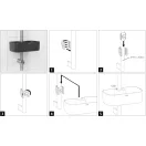 A 280740 shower caddy felszerelése.