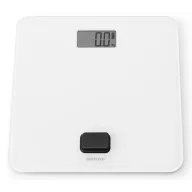   Brabantia ReNew elemmentes személyi mérleg, 150kg/0,1kg, nagy LED, dinamós, üveg fedlap, fehér
