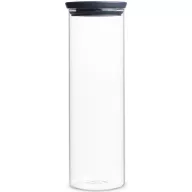   Brabantia üvegedény 1,9L, halmozható, légmentesen záró fedő, sötétszürke fedő
