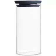   Brabantia üvegedény 1,1L, halmozható, légmentesen záró fedő, sötétszürke fedő
