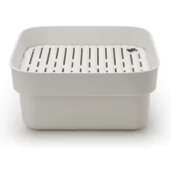   Brabantia mosogatótál kiemelhető szárítótálcával, csepegtetővel, 37,4x16,1x34,4cm, műanyag, világosszürke