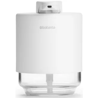   Brabantia MindSet pumpás folyékonyszappan-adagoló 200ml üveg tartállyal, acél ház, szikrázó fehér