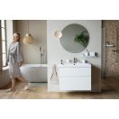 A Fresh White színvilág higiénikus, letisztult fürdőszobát eredményez.