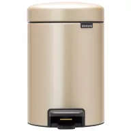   Brabantia NewIcon pedálos szemetes lecsapódásgátló fedővel, 3L, acél, aranyfényű